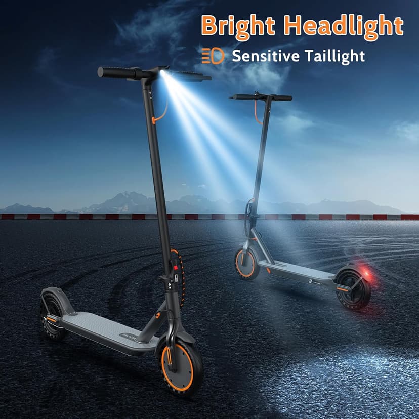 MAXSHOT Electric Scooter Adults & Big Kids, 350W Powerful Motor, Top Speed 16/19MPH, 12/16/19/21Miles Range, 8.5" Solid Tires Folding Commuter Escooter with Dual Suspension for Commuting, APP Control