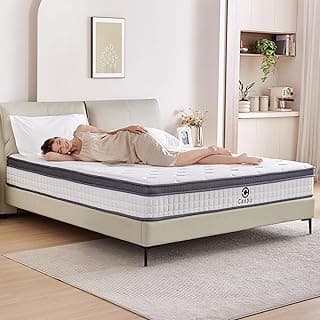 King Size Mattress, 10 inch Hybrid Mattress in a Box, Medium Firm, Pressure Relief & Motion Isolation, Gel Memory Foam Pocket Springs, CertiPUR US Certified, 365 Nights Trial
