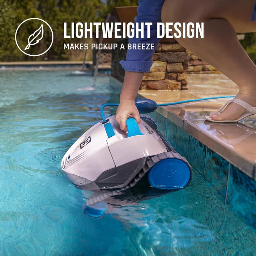 Hayward The Pool Cleaner R110 Robotic Cleaner (2024 New) - Top Loading Easy Clean Basket, Smart Navigation, Programmable Timer, Fine/Ultra Fine Filters for In-Ground and Above Ground Pools up to 33ft