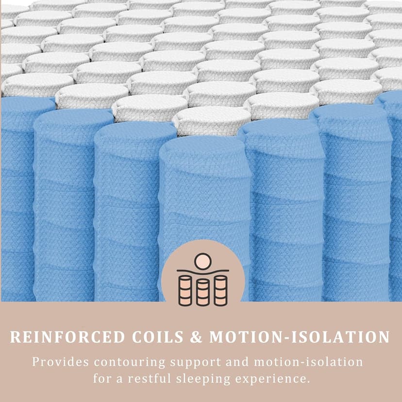 BedStory Firm King Mattress 12 inch - Pain-Relieving Hybrid Mattress for Extra Lumbar & Hip Support - 365-Night Trial No Sagging Bed in a Box - No Odor, Fiberglass-Free, CertiPUR-US Certified