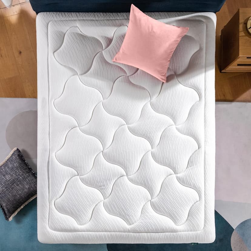 Zinus 12 Inch Cloud Memory Foam Mattress, Queen, Fiberglass Free, Pressure Relieving, Mattress in A Box, CertiPUR-US Certified, White