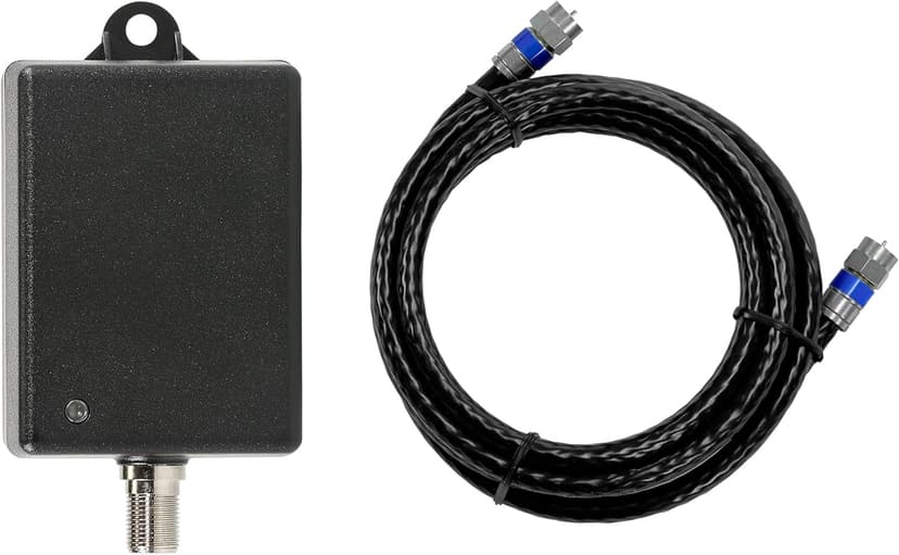 Channel Master Ultra Mini 2-2-Port TV Antenna Distribution Amplifier, 11.5dB gain, Compatible with Non-Amplified TV Antennas, Cable and Internet Modems, Increases Signal Strength, Indoor/Outdoor