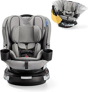 Graco EasyTurn 360 2-in-1 Convertible Car Seat, 360 Degree Rotating Infant to Toddler Rotating Car Seat, 2 Modes Forward and Rear Facing, Slim Design, Solae