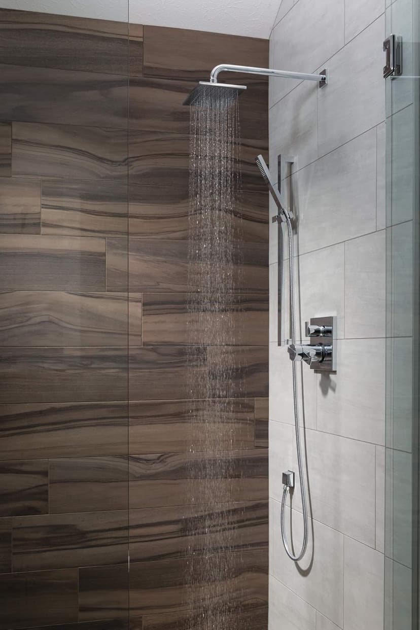 DELTA FAUCET Rain Shower Head, Rainfall Shower Head, Matte Black Shower Head Rainfall