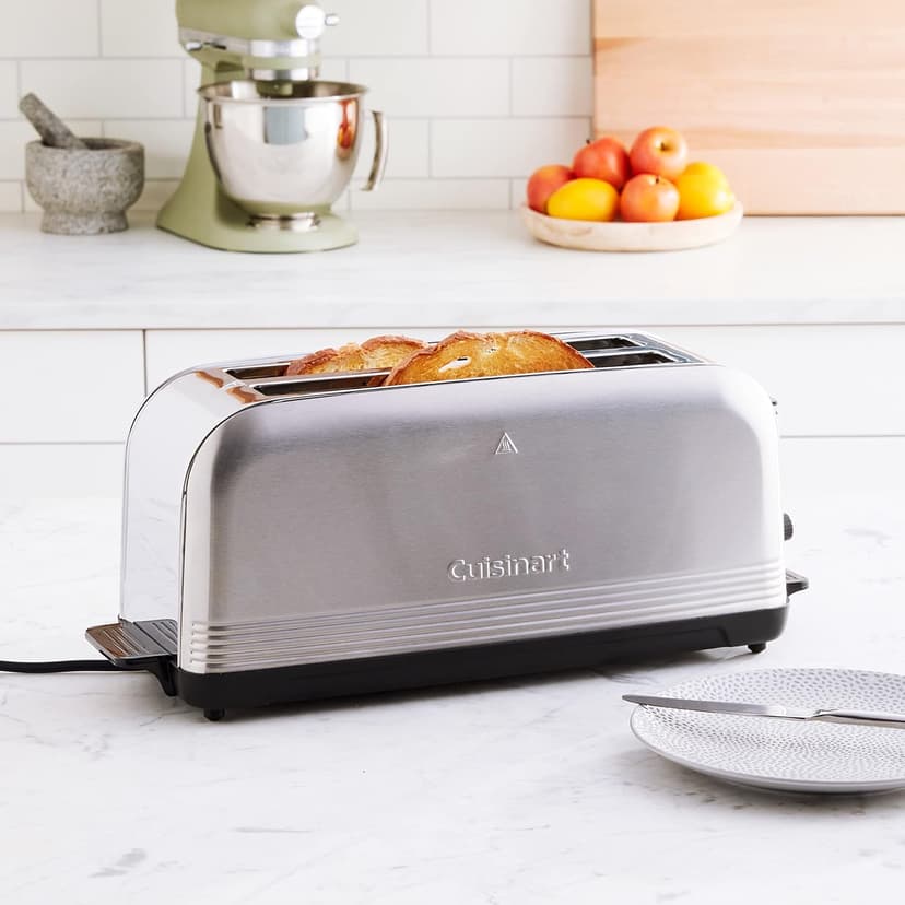 Cuisinart CPT-2500 Long Slot Toaster, Stainless Steel, Silver, 2-slice long slot