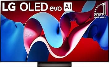LG 65-Inch Class OLED evo C4 Series Smart TV 4K Processor Flat Screen with Magic Remote AI-Powered with Alexa Built-in (OLED65C4PUA, 2024)