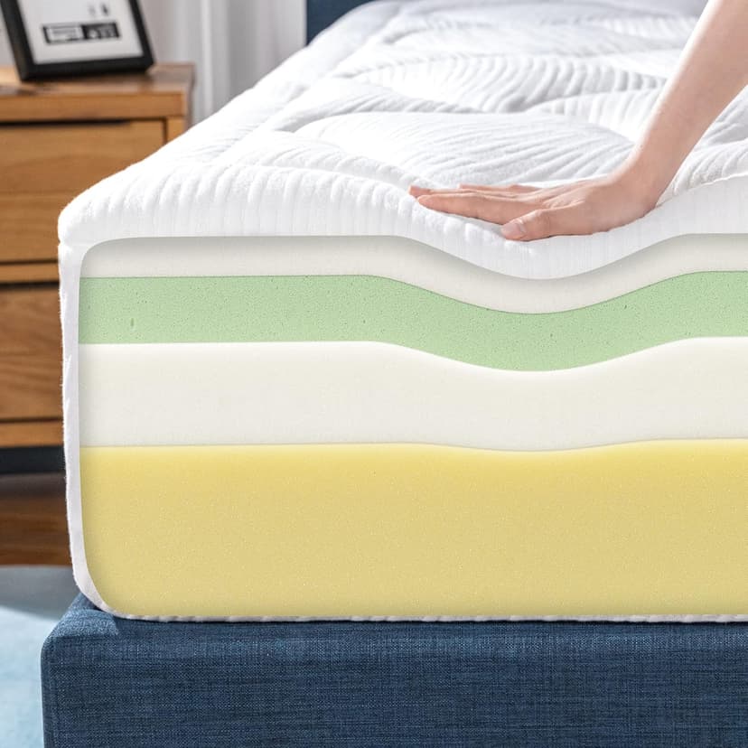 Zinus 12 Inch Cloud Memory Foam Mattress, Queen, Fiberglass Free, Pressure Relieving, Mattress in A Box, CertiPUR-US Certified, White