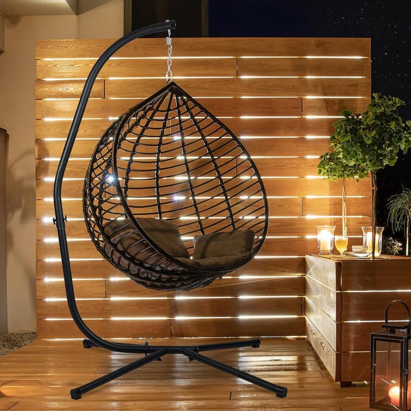 BPS Hammock Steel Stand Only C-Stand for Hanging Hammock Chairs - 300 Pound Capacity