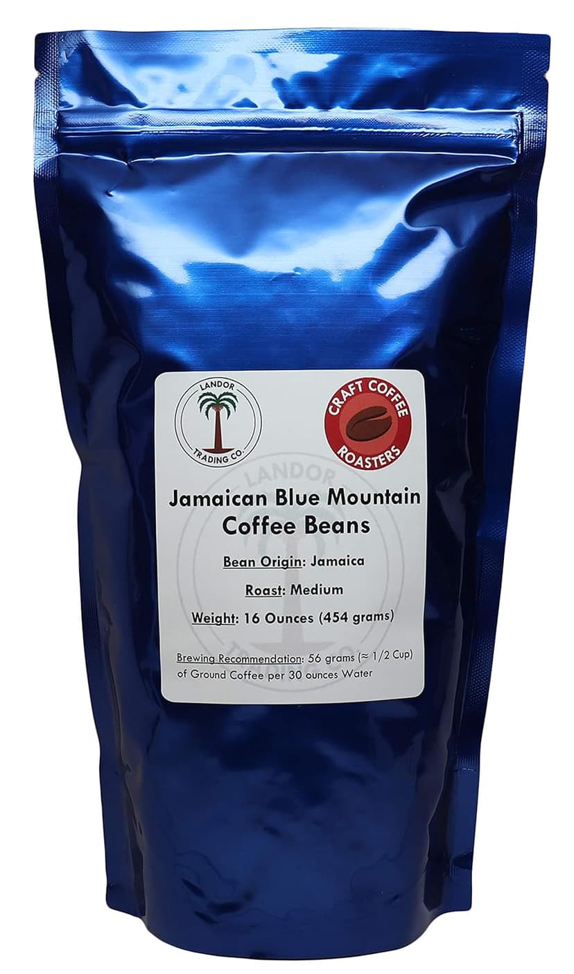 Jamaican Blue Mountain Coffee - 1 Pound - Medium Roast
