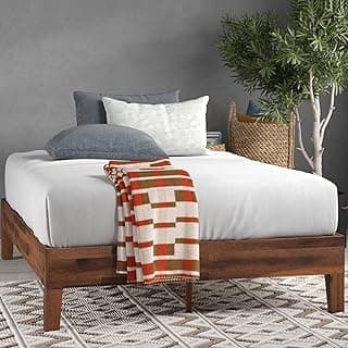 ZINUS Marissa Deluxe Wood Platform Bed Frame, No Box Spring Needed, Wood Slat Support, Easy Assembly, Queen