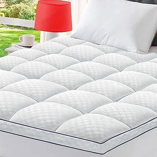 Full Mattress Topper Extra Thick Pillowtop Cooling Mattress Topper Plush Mattress Pad Cover Protector with 8-21 Inch Deep Pocket 3D Snow Down Alternative Fill White