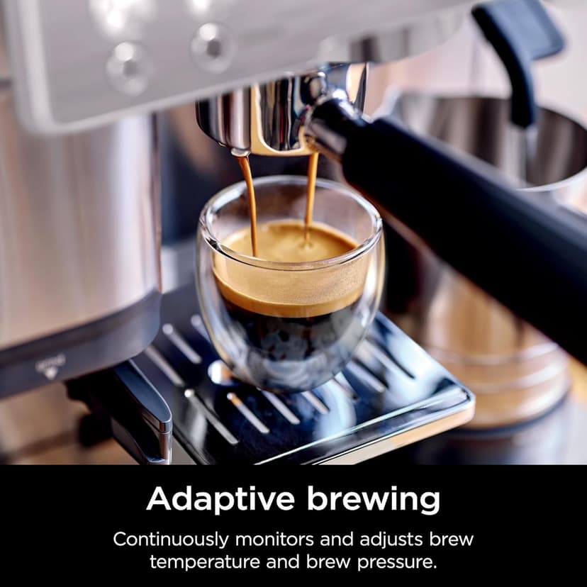 Ninja Espresso Machine and Drip Coffee Maker| Luxe Café Premier Series | Integrated Coffee Grinder, Milk Frother, Assisted Tamper & Built-In Espresso Accessory Storage | Stainless Steel | ES601