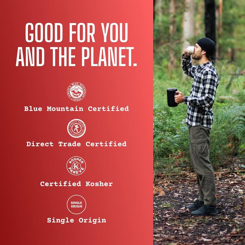 Jamaican Blue Mountain Coffee, 100% Pure, Whole Bean, Fresh Roasted, 16-ounce