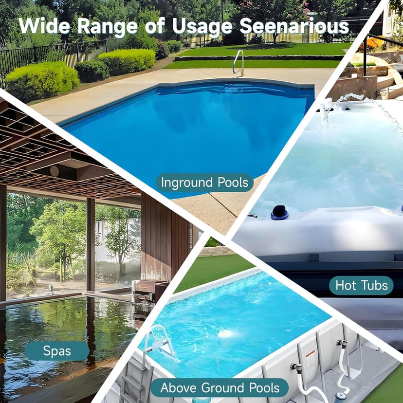 Cordless Handheld Pool Vacuum, Rechargeable Pool Cleaner with 16 Gal/Min Suction, 60 Min Runtime, Dual-Phase Cleaning System, Ideal for Above Ground Pools, Spas, Hot Tubs, Teal (2025 Version)