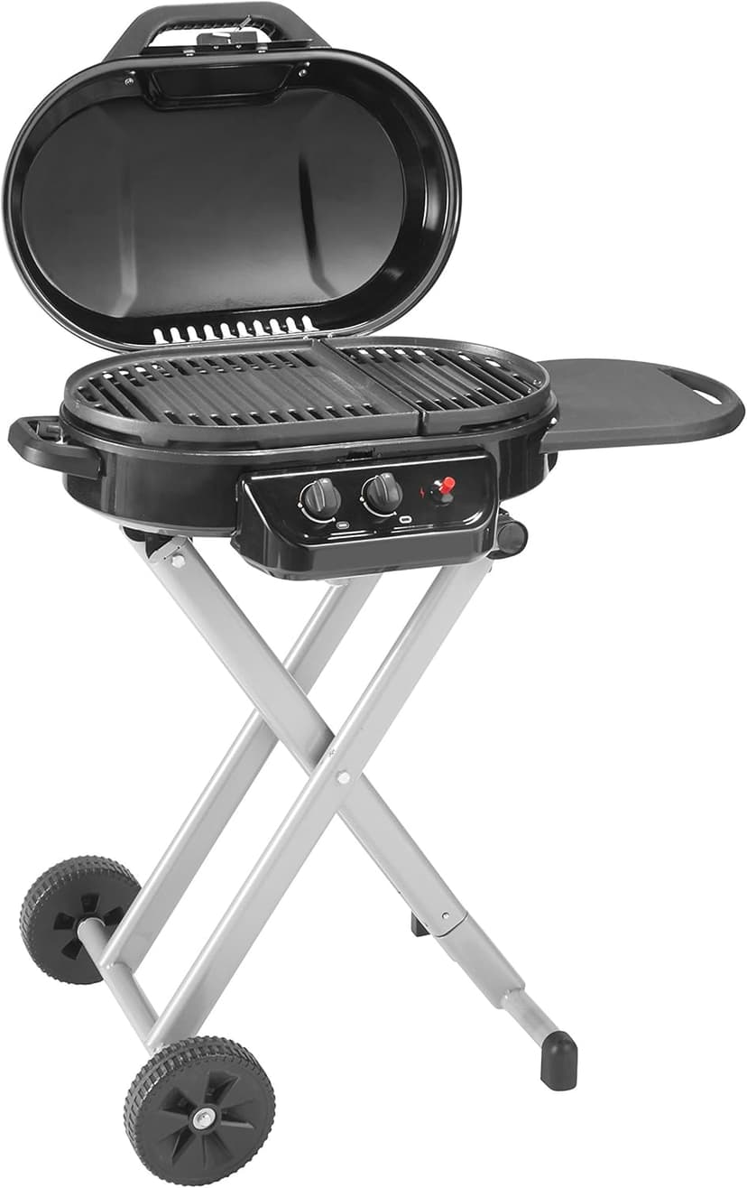 Coleman Roadtrip 225: Portable Propane Grill Gas Grill with Push-Button Start Foldable Legs & Wheels Side Table and 11k BTUs
