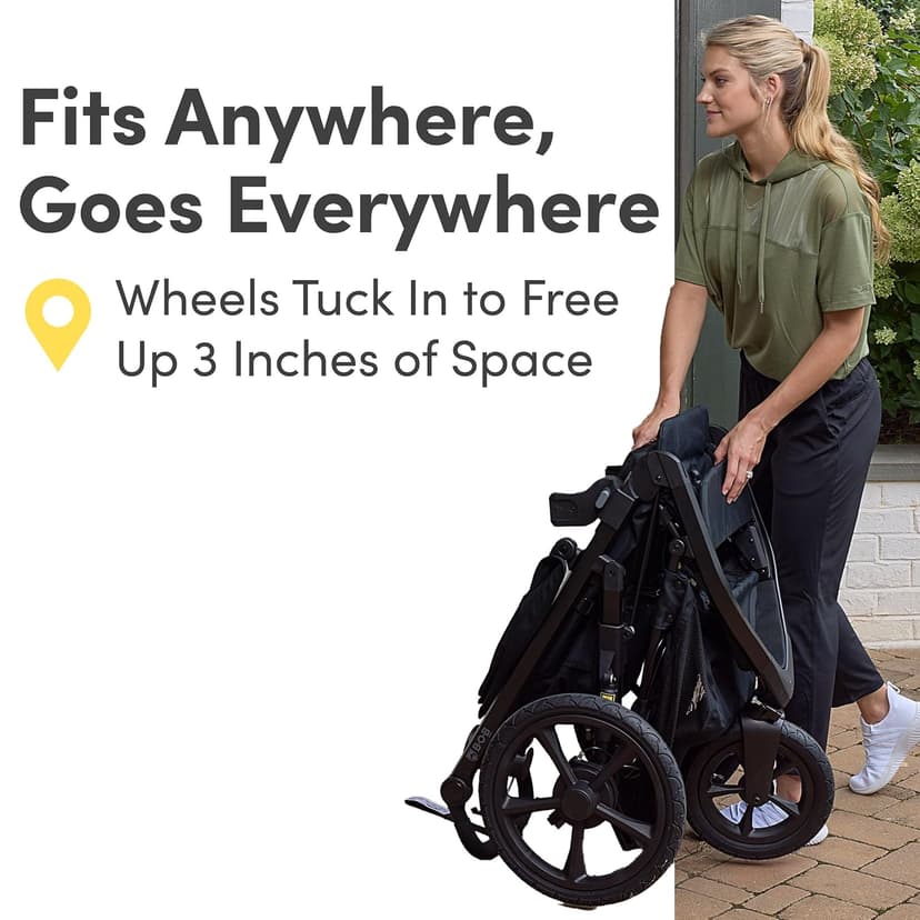 BOB Gear Wayfinder Travel System, Infant Car Seat and Stroller Combo, Nightfall
