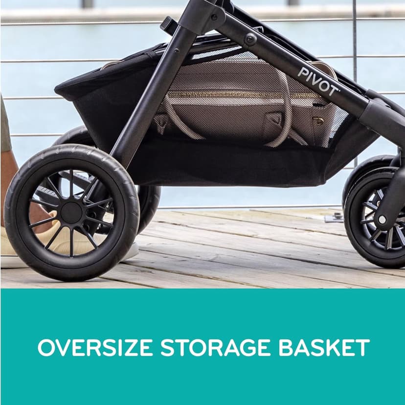 Evenflo Pivot Modular Travel System with LiteMax Infant Car Seat (Desert Tan)