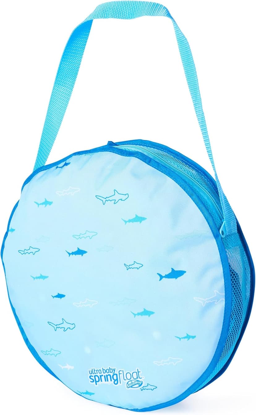 Swimways Ultra Baby Spring Float, Premium Inflatable Baby Pool Float with Sun Canopy, Fast Inflation & Carry Bag (9-24 Months), Mermaid Toys for Kids