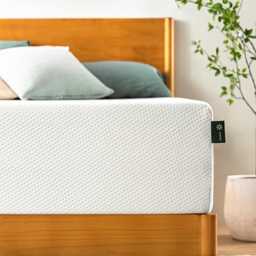 ZINUS 12 Inch Green Tea Memory Foam Mattress [New Version], California King, Fiberglass free, Medium Firm Feel, Zoned Pressure Relief, Certified Safe Foams & Fabric, Mattress in A Box