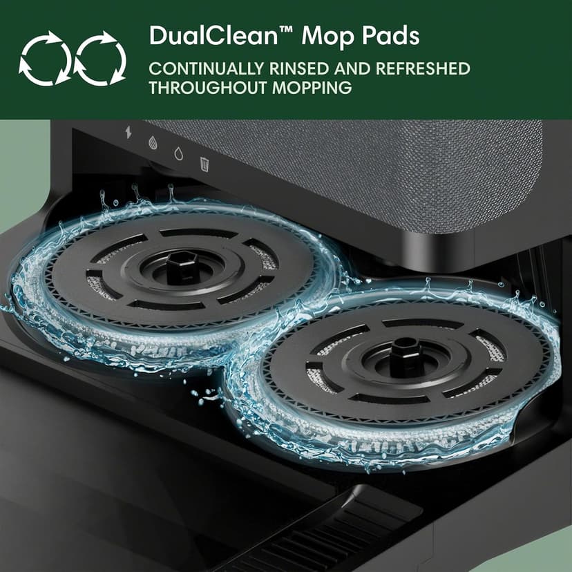 iRobot Roomba Plus 505 Combo Robot Vacuum & Mop with AutoWash Dock - Extending Spinning Mop Pads, Self-Empties, Pad Wash & Heated Drying, Self-cleaning, Recognizes & Avoids Obstacles, LiDAR Navigation