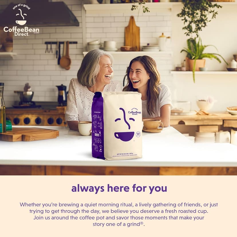 Coffee Bean Direct Jamaican Blue Mountain Style, Whole Bean Coffee, 5-Pound Bag