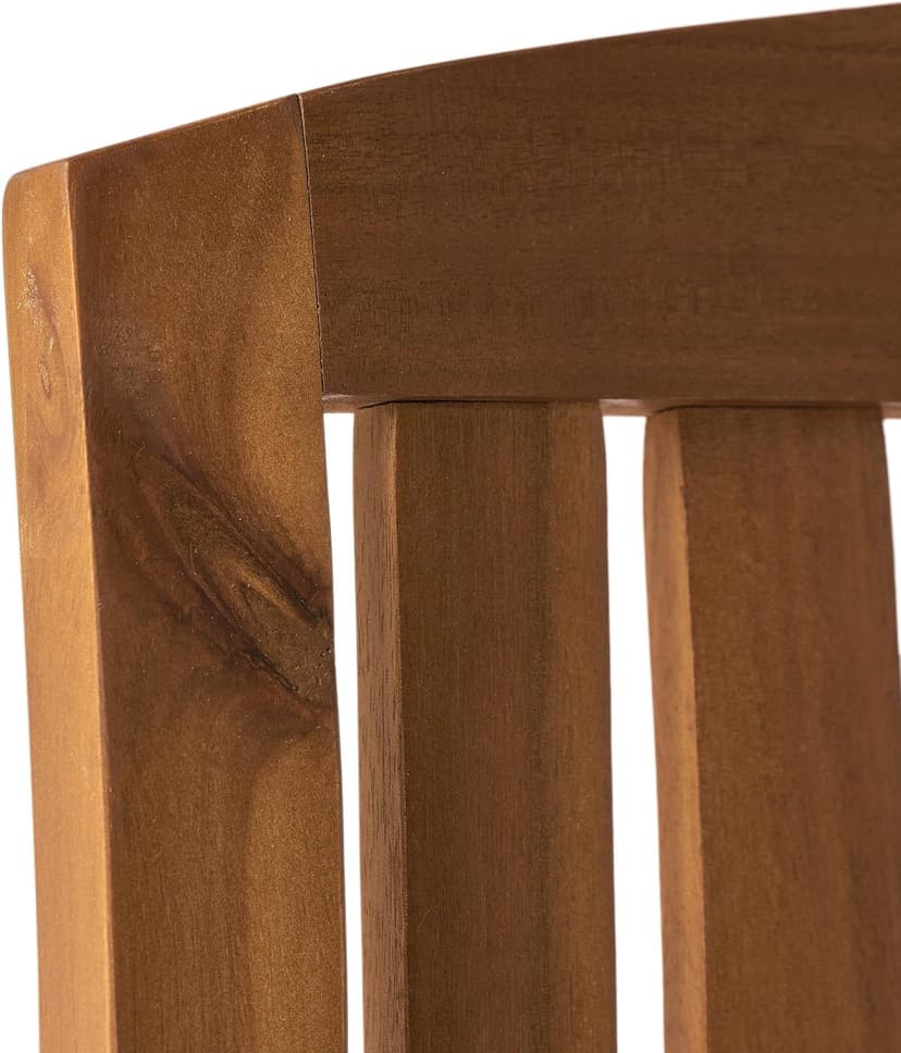 Christopher Knight Home Selma Acacia Rocking Chairs with Cushions, 2-Pcs Set, Teak Finish