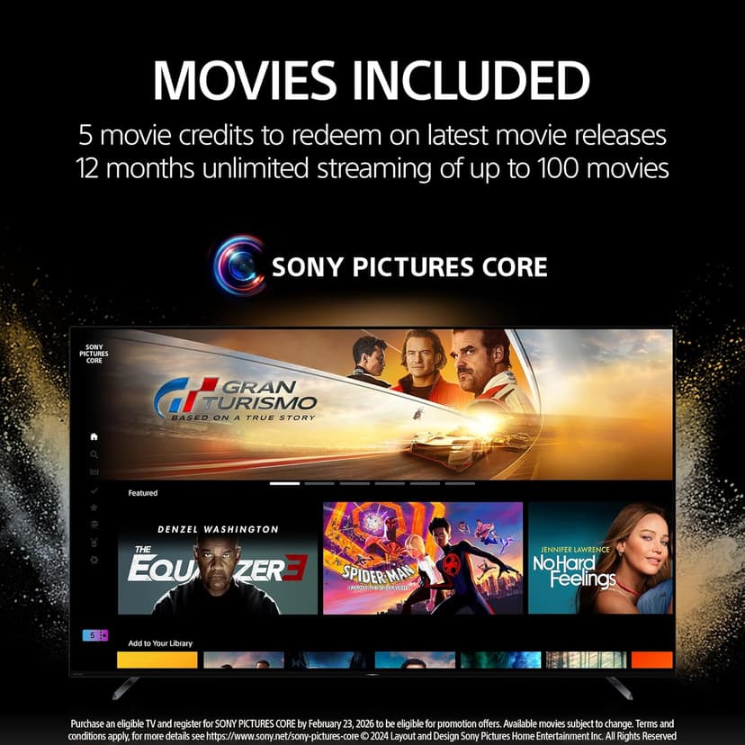 Sony BRAVIA 2 II 55 Inch 4K Ultra HD LED Smart TV with Google TV and Exclusive Features for PlayStation®5 (K-55S20M2), 2025 Model