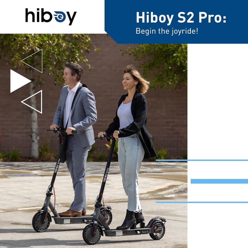 Hiboy S2/S2 Pro/S2 MAX Electric Scooter, 350-500W Motor, 8.5"-10" Solid Tires, 17-40.4 Miles Range, 19 Mph Folding Commuter Electric Scooter for Adults (Optional Seat)