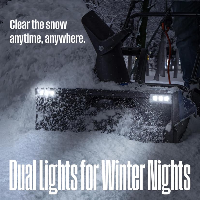 Westinghouse WSnow22 Corded Snow Blower 22 Inch, Steel Auger, Dual LED Lights, Electric Snow Blower with 25ft Throwing Distance, Plows 840lbs/min, Adjustable Chute