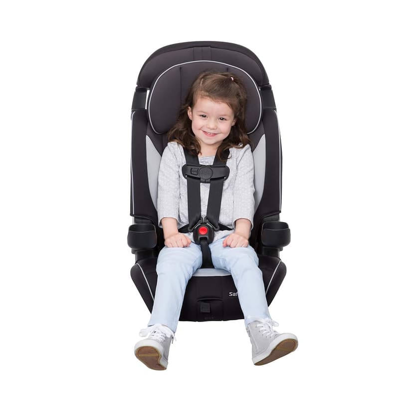 Safety 1st Grand 2-in-1 Booster Car Seat, Converts from High Back to Belt-Positioning Booster, High Back Seat for Kids 40-65, and Belt-Positioning 40-100 Pounds, Black Sparrow