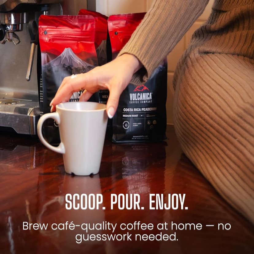 Jamaican Blue Mountain Coffee, 100% Pure, Whole Bean, Fresh Roasted, 16-ounce