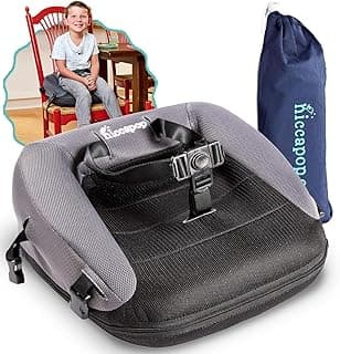 hiccapop NeoBoost Inflatable Toddler Booster Seat for Dining Table – Portable, Quick-Inflate Design – Anti-Slip Base, Secure Straps, Easy-Clean – Perfect for Home & Travel