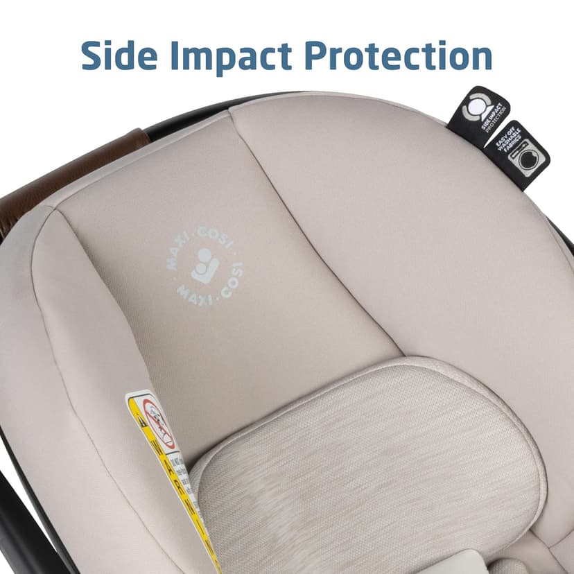 Maxi-Cosi Mico Luxe Infant Car Seat with Base, Rear Facing Car Seat for Babies, Baby Carseat 4-30 lbs, Baby Car Seats, Infant Car Seats, New Hope Tan