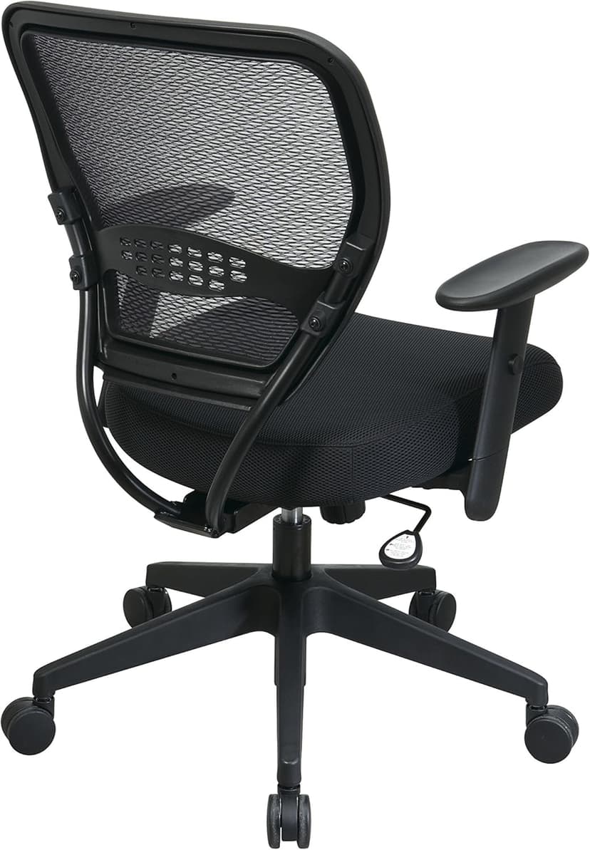 SPACE Air Grid Mid-Back Swivel Chair, Black, 20-1/2 x 19-1/2 x 42h