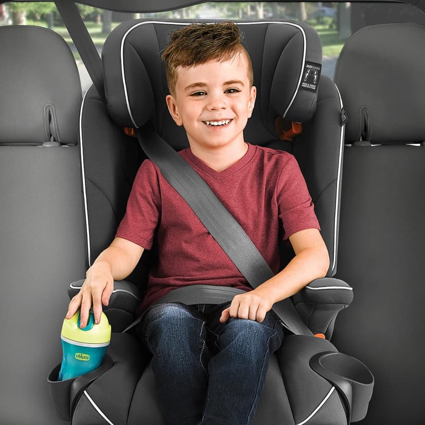 Chicco MyFit® Harness + Booster Car Seat, Forward-Facing 5-Point Harness Car Seat and High Back Booster Seat, for Children 25-100 lbs. | Fathom/Grey/Blue