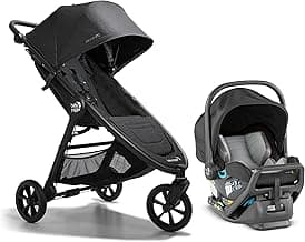Baby Jogger City Mini GT2 All-Terrain Travel System Includes City GO 2 Infant Car Seat Opulent Black