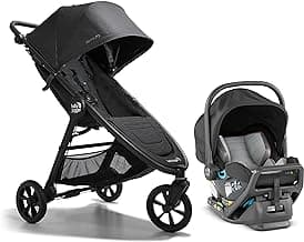 Baby Jogger City Mini GT2 All-Terrain Travel System Includes City GO 2 Infant Car Seat Opulent Black