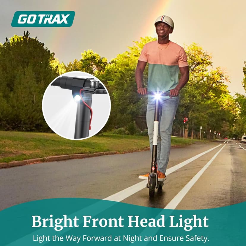 Gotrax GXL V2 Electric Scooter, 8.5" Solid Tire, Max 9 Mile and 15.5Mph Speed Power by 250W Motor, Lightweight 25.95lb, Cruise Control Aluminum Alloy Frame Foldable Commuting Escooter for Adults 13+