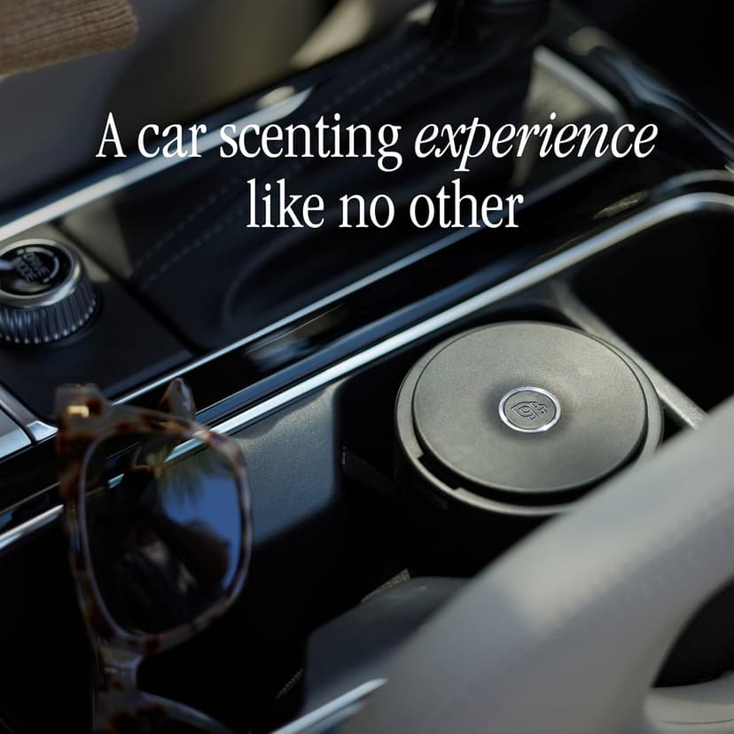 Pura Car Diffuser - Smart Car Aroma Diffuser with USB-C Cable for Luxury Fragrances - Auto Start & Start - Adjustable Fragrance Intensity - Fragrances Sold Separately