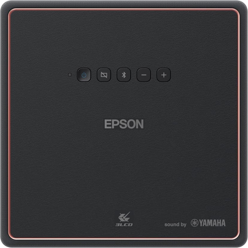 Epson EpiqVision Mini EF12 Smart Streaming Laser Projector, HDR, Android TV, Movies, Family Gaming, Portable, sound by Yamaha, 3LCD, Full HD 1080p, 1000 lumens Color & White Brightness Bluetooth Black
