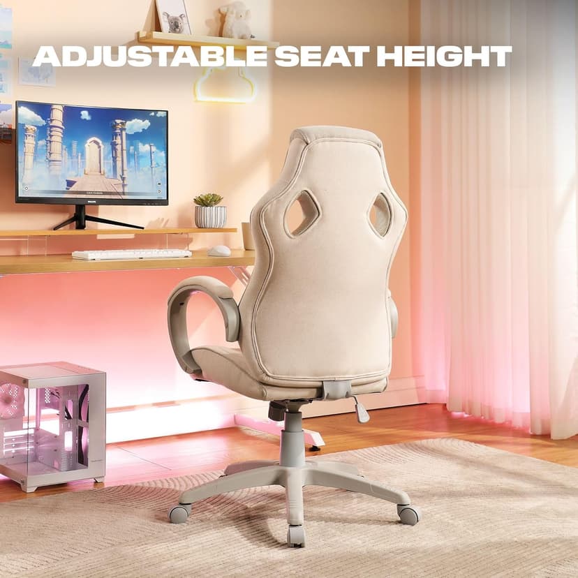 X Rocker PC Computer Gaming Desk Chair with Wheels, College Dorm Room Essentials for Guys and Girls, Adjustable, Ergonomic Office Chair for Gamers