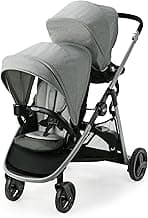 Graco Ready2Grow LX 2.0 Double Stroller Features Bench Seat and Standing Platform Options, Clark