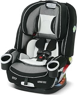 Graco 4Ever DLX 4-in-1 Car Seat, Grey, Infant to Toddler Car Seat, with 10 Years of Use, Rear-facing, Forward-facing and Booster Modes, Safe, Comfortable and Convenient