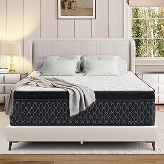 Queen Mattress,10 Inch Memory Foam Hybird Queen Mattress in a Box with Individually Pocket Springs,Motion Isolation,Pressure Relief,Strong Edge Support, Medium Firm