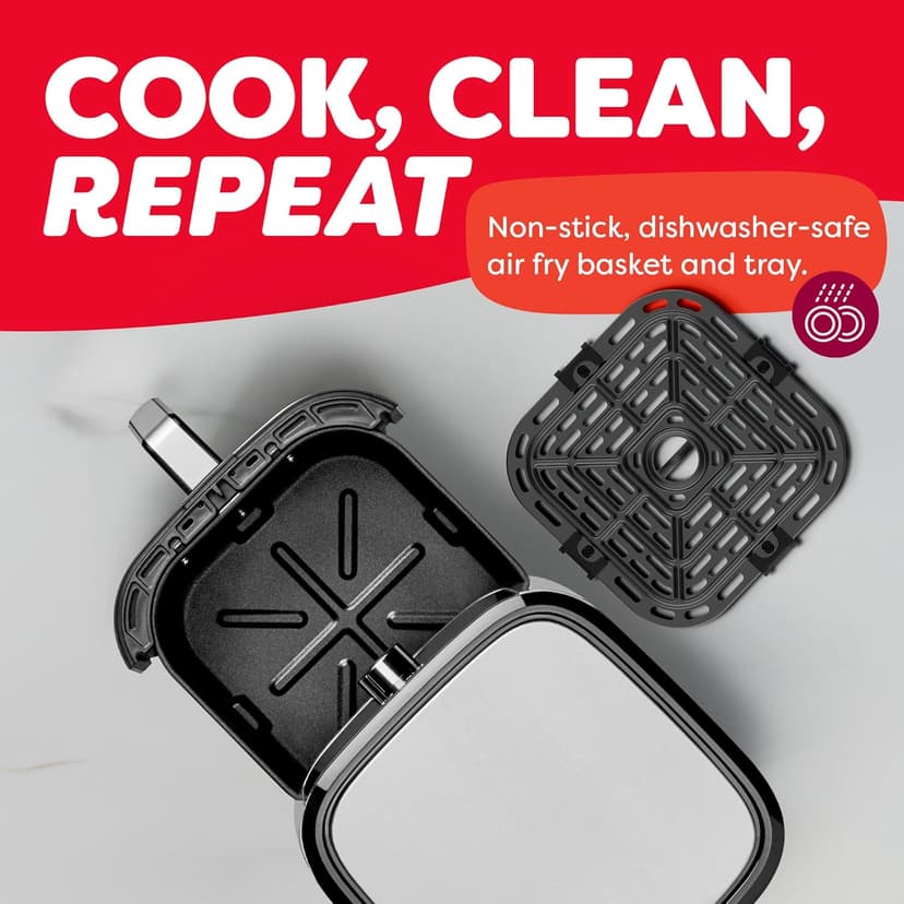 Instant Pot Vortex Plus 4QT Air Fryer, Custom Program Options, 6-in-1 Functions Crisps, Broils, Roasts, Dehydrates, Bakes, Reheats, 100+ In-App Recipes, from the Makers of Instant Pot, Stainless Steel