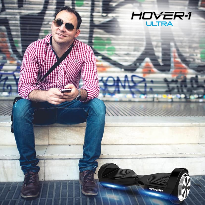 Hover-1 Ultra Electric Hoverboard - 9MPH Top Speed, 9 Mile Range, 400W Motor, Long Lasting Li-Ion Battery, Rider Modes: Beginner to Expert, 5HR Full Charge Self Balancing Scooter