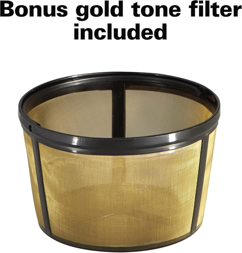 Hamilton Beach FlexBrew Trio 2-Way Coffee Maker, Compatible with K-Cup Pods or Grounds, Single Serve & Full 12c Pot, Permanent Gold-Tone Filter, Black & Silver