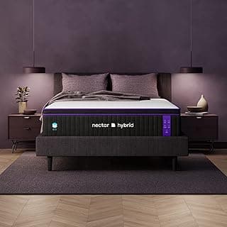 Nectar Premier Hybrid King Mattress 13 Inch - Medium Firm Memory Foam - Steel Springs - Heat Wicking Cooling Technology - 365-Night Trial - Forever Warranty