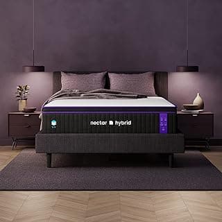 Nectar Premier Hybrid King Mattress 13 Inch - Medium Firm Memory Foam - Steel Springs - Heat Wicking Cooling Technology - 365-Night Trial - Forever Warranty