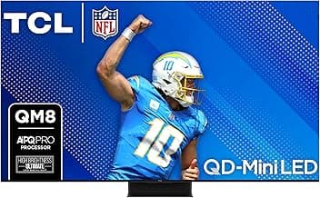TCL 75-Inch QM85 QLED 4K Smart QD-Mini LED TV with Google TV (75QM851G, 2024 Model) Dolby Vision IQ HDR, Dolby Atmos, Game Accelerator up to 240Hz, Voice Remote, Works with Alexa, Streaming Television